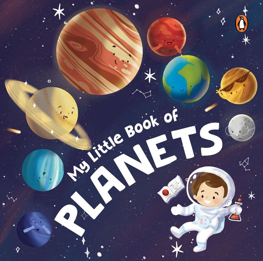 My Little Book of Planets: Rhyming & Illustrated Solar System Board Book for Kids