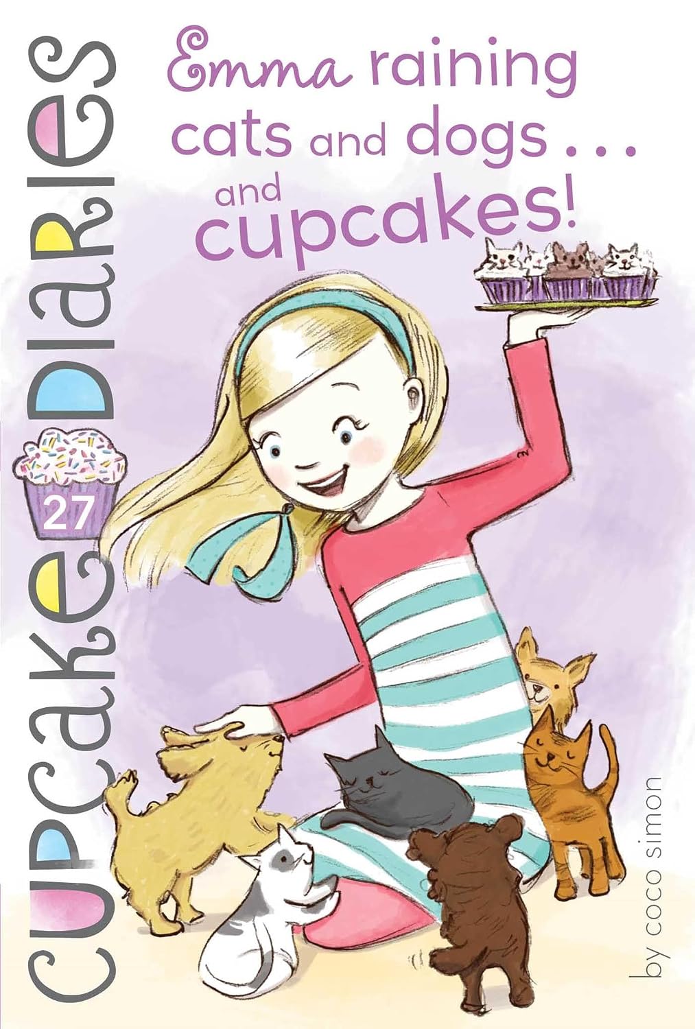 Emma, raining cats and dogs... and cupcakes!