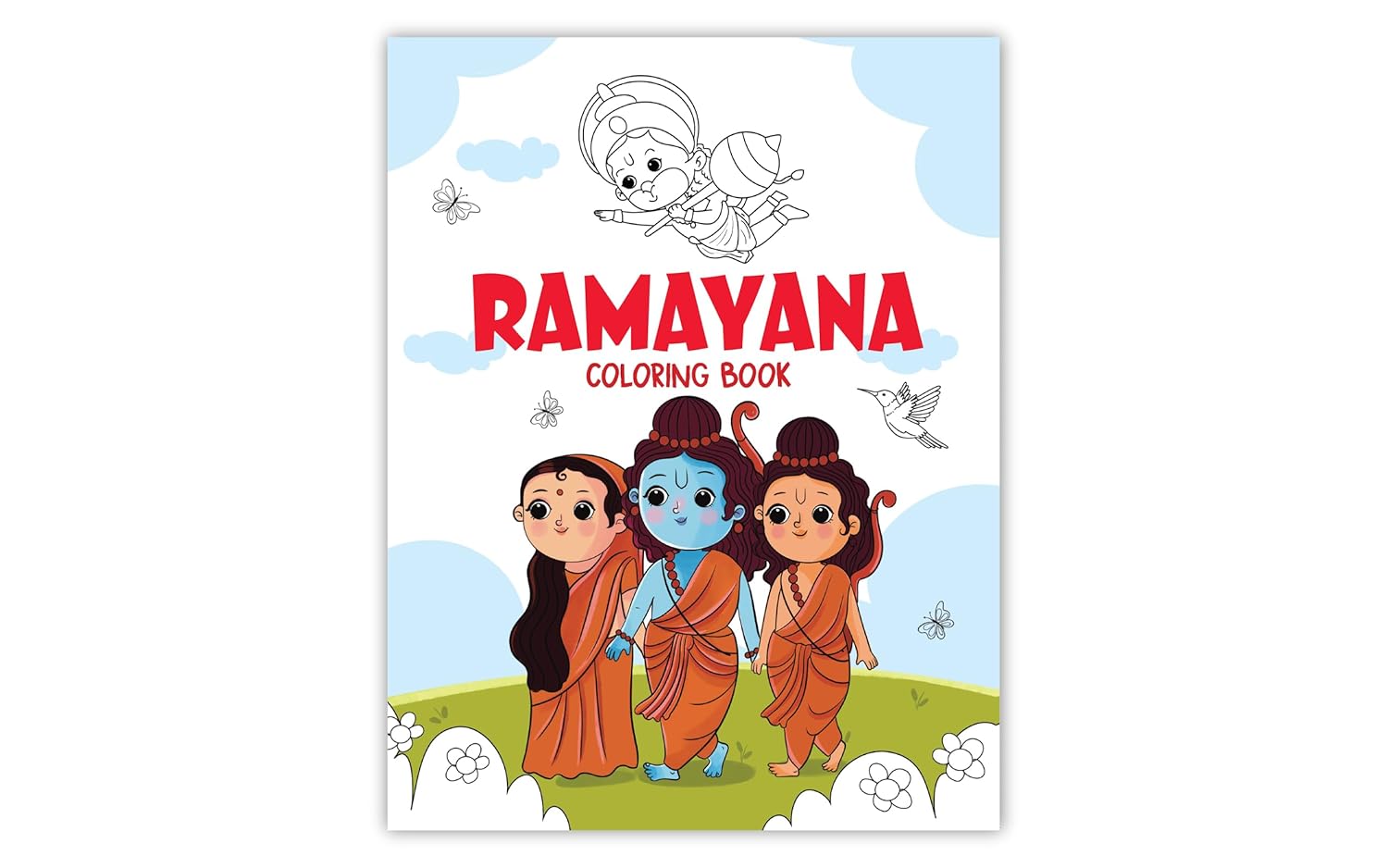 Ramayana Coloring Book: an Interactive Ramayana Story and Coloring Book for Kids
