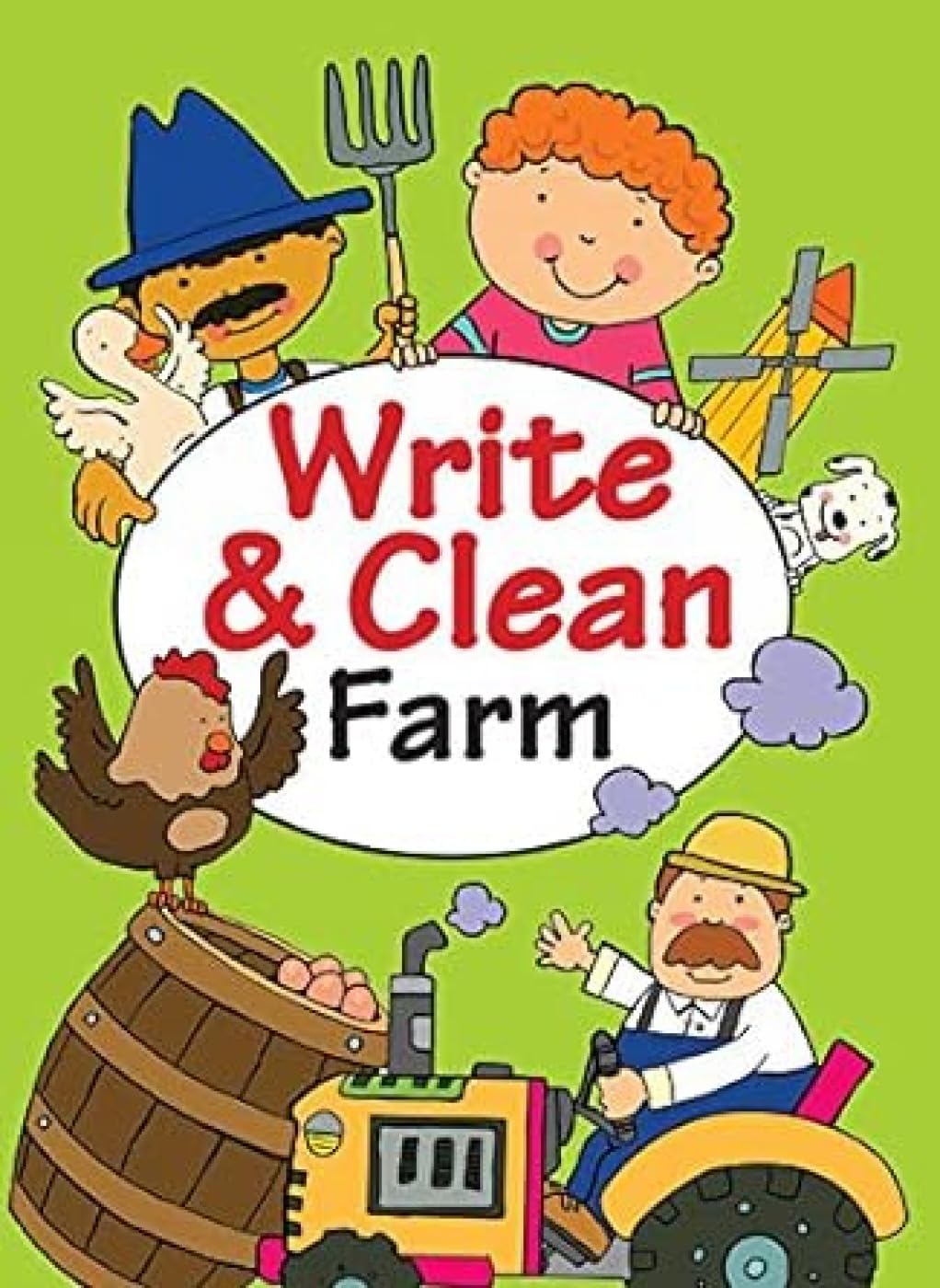 Write & Clean Farm: Activity Book for Kids