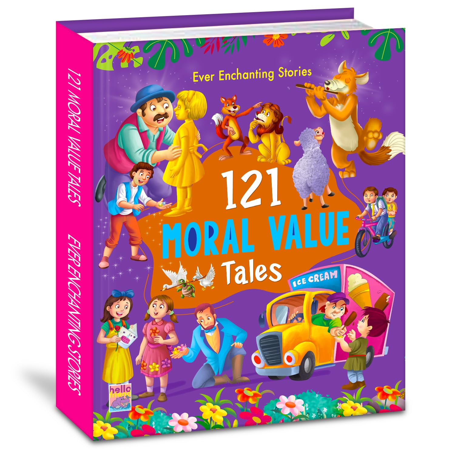 121 Moral Value Stories - Illustrated Story Books for Kids and Childrens - Bedtime Short Stories With Colourful Pictures in English