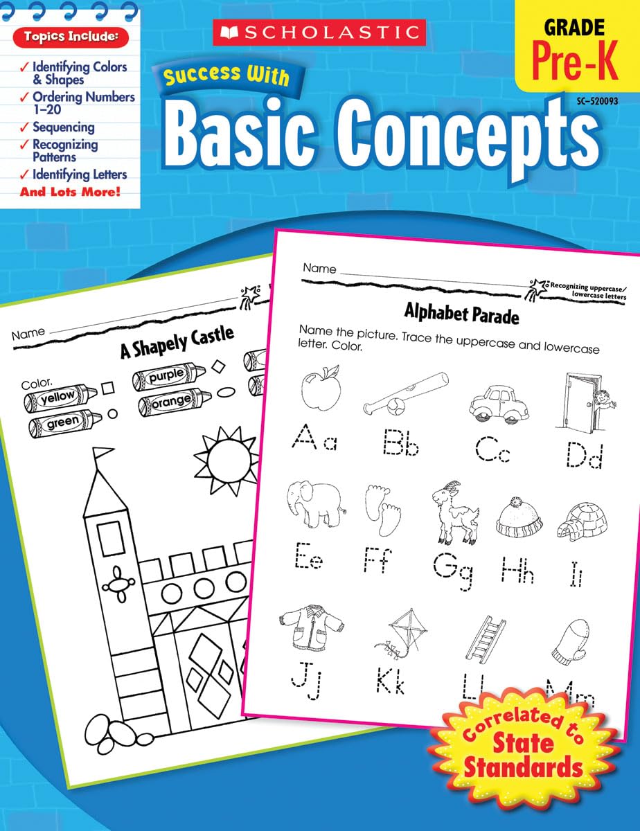Scholastic Success With Basic Concepts (grade - Pre-k)