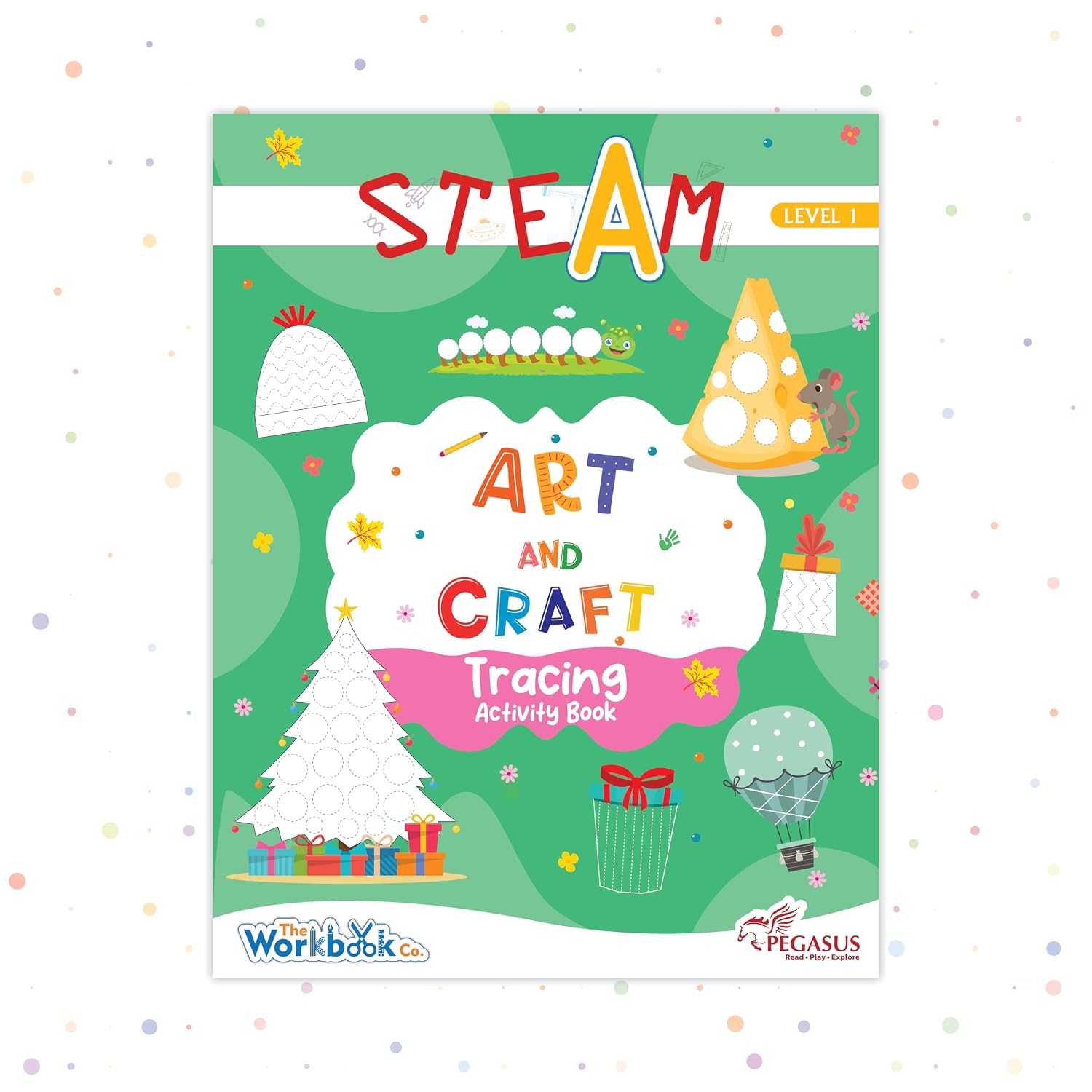 Steam Art and Craft Tracing Acitivity Book-level 1 for 3+