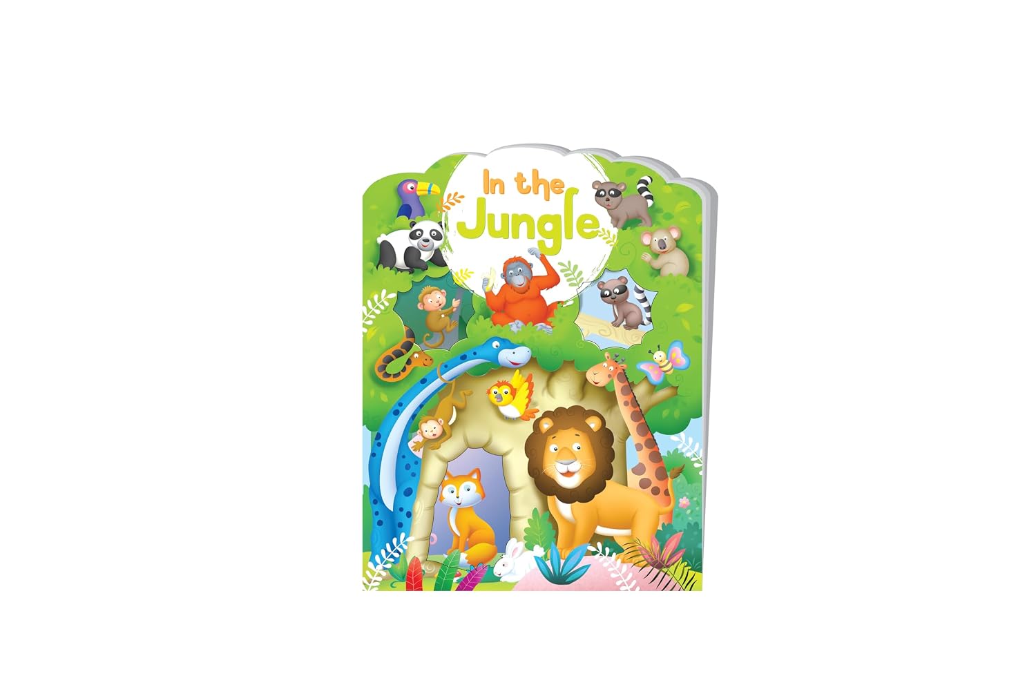 Hello Friend Books in the Jungle - Jungle Theme Forest Shaped Book With Amazing Stickers and Activities: in the Jungle - Die Cut Sticker Book