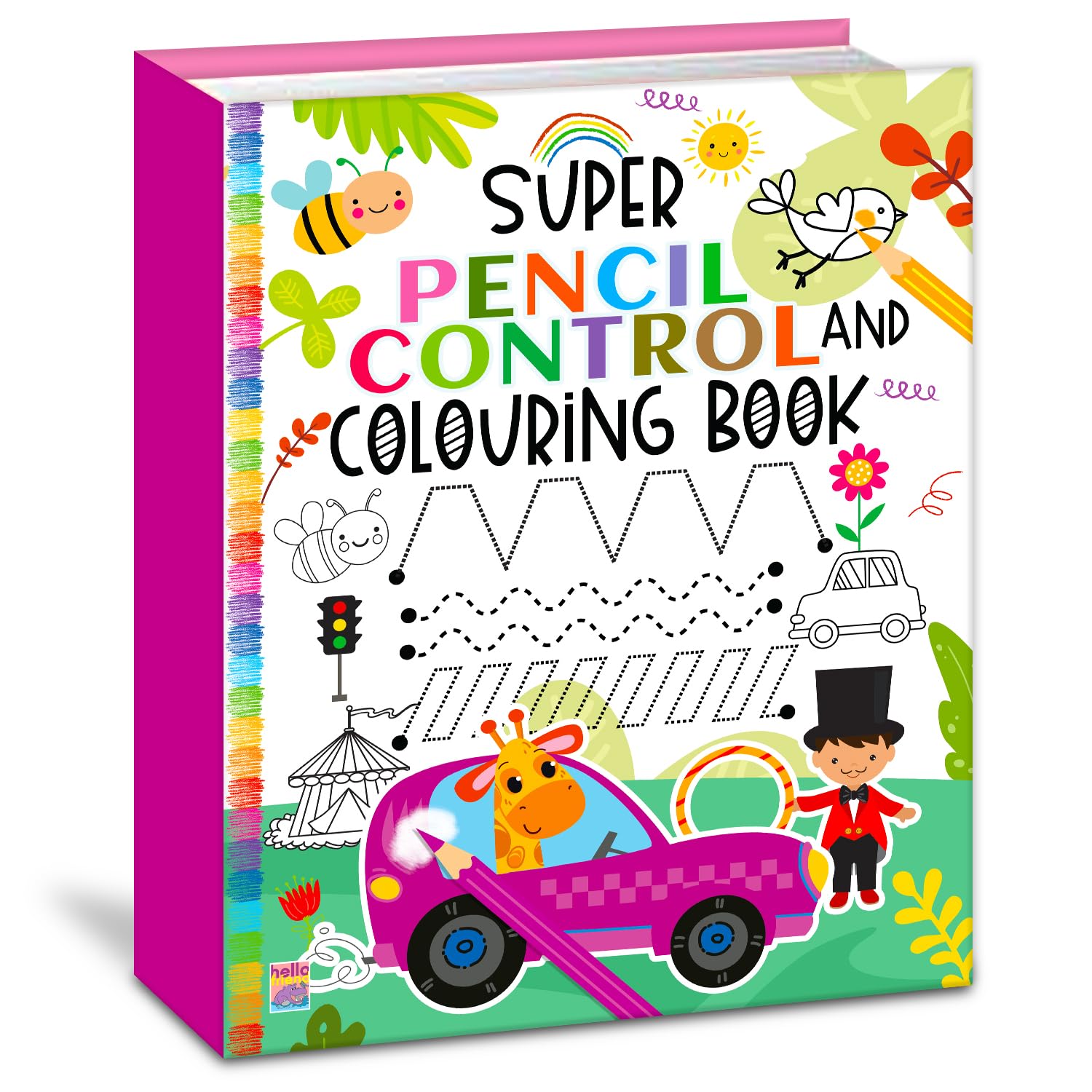 Super Pencil Control and Colouring Book