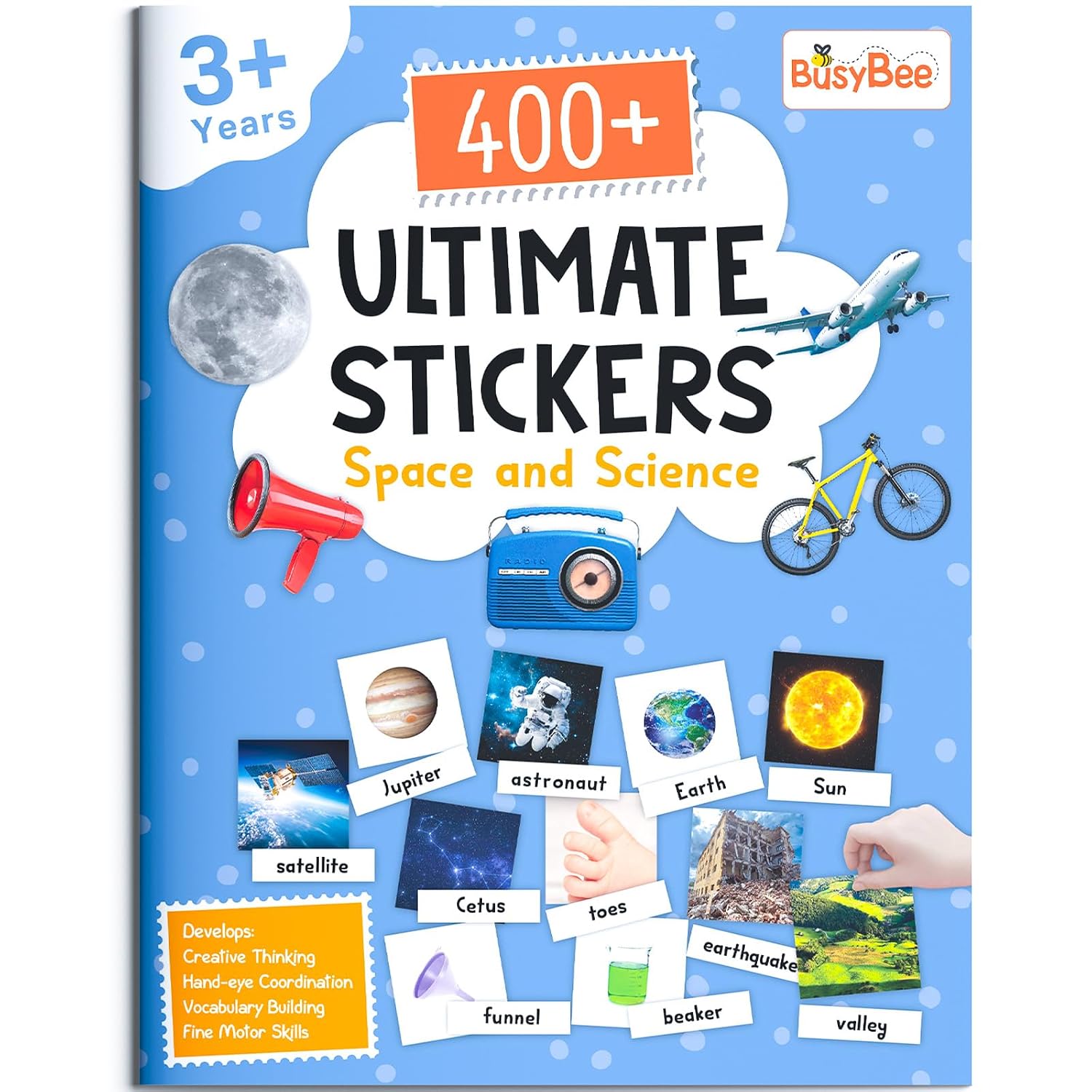 400+ Ultimate Stickers Book: Space and Science