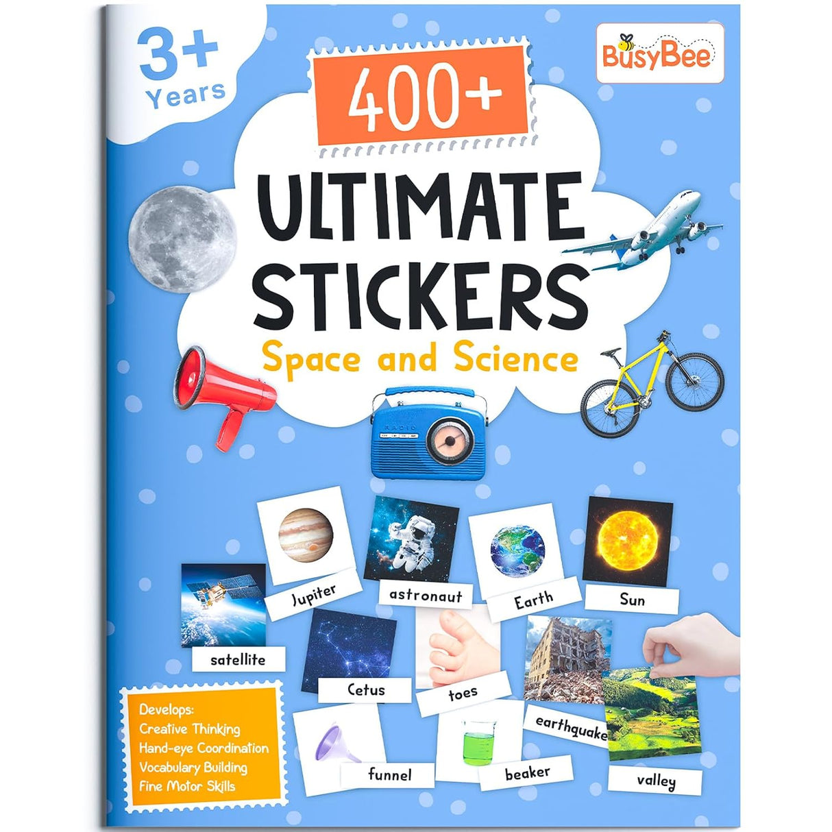 400+ Ultimate Stickers Book: Space and Science