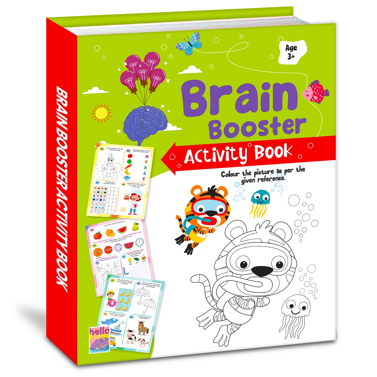Brain Booster Activity Book for Kids 3+