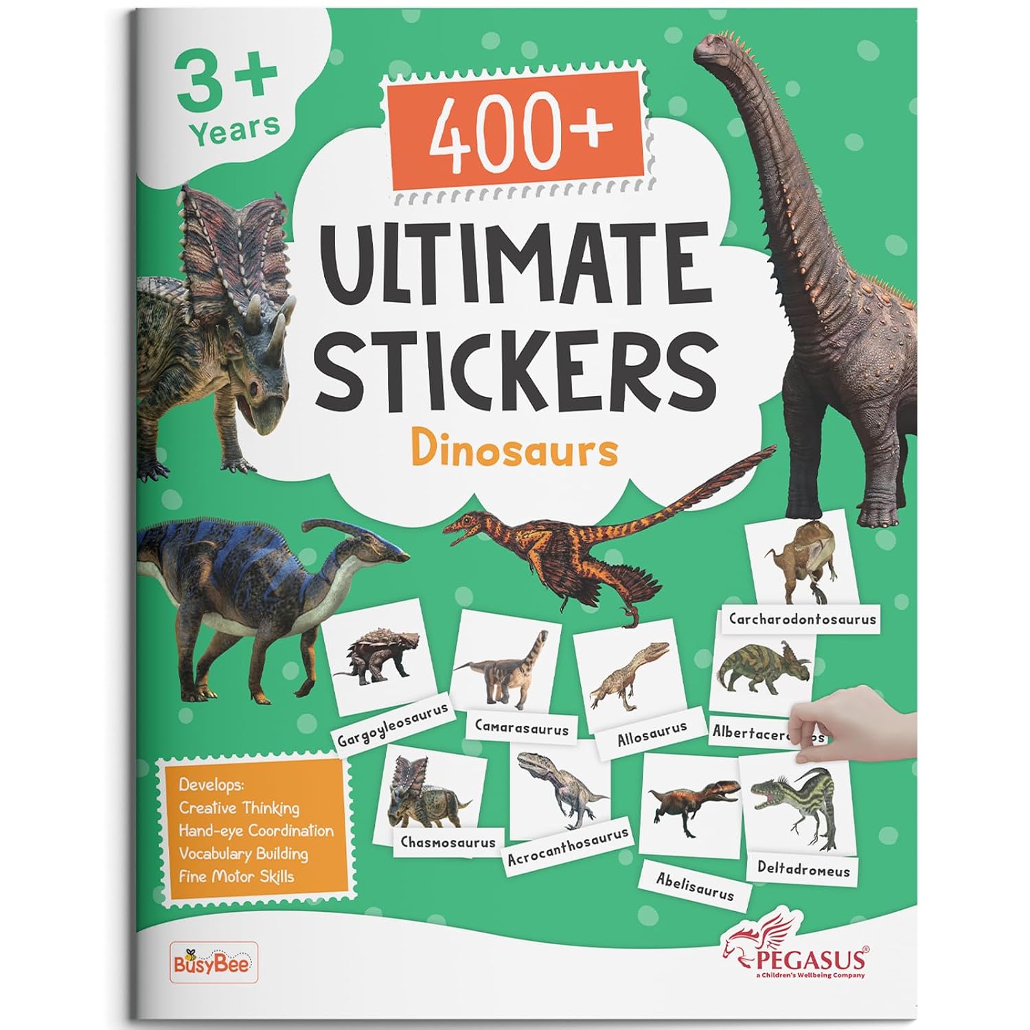 400+ Ultimate Stickers Book: Dinosaurs