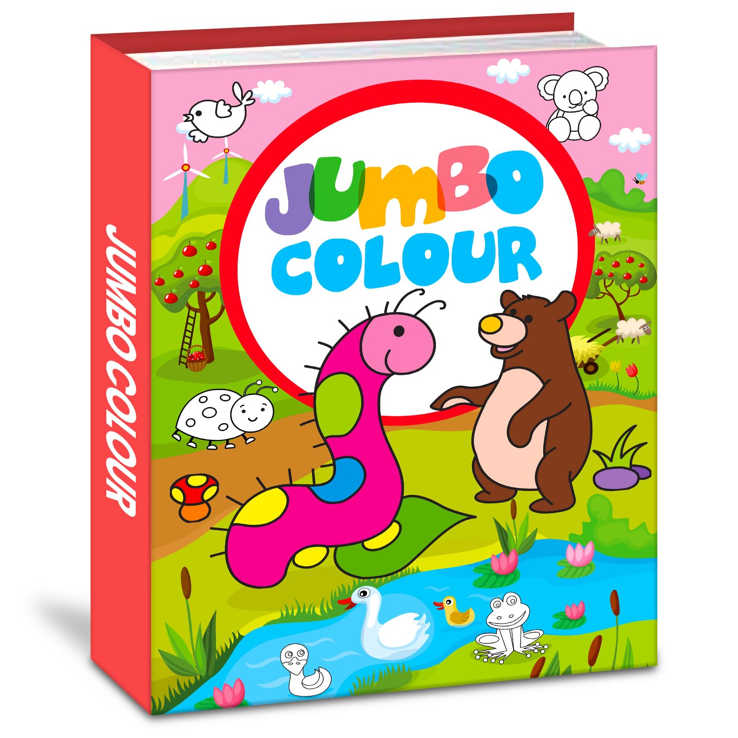 Wild Animals Colouring Book