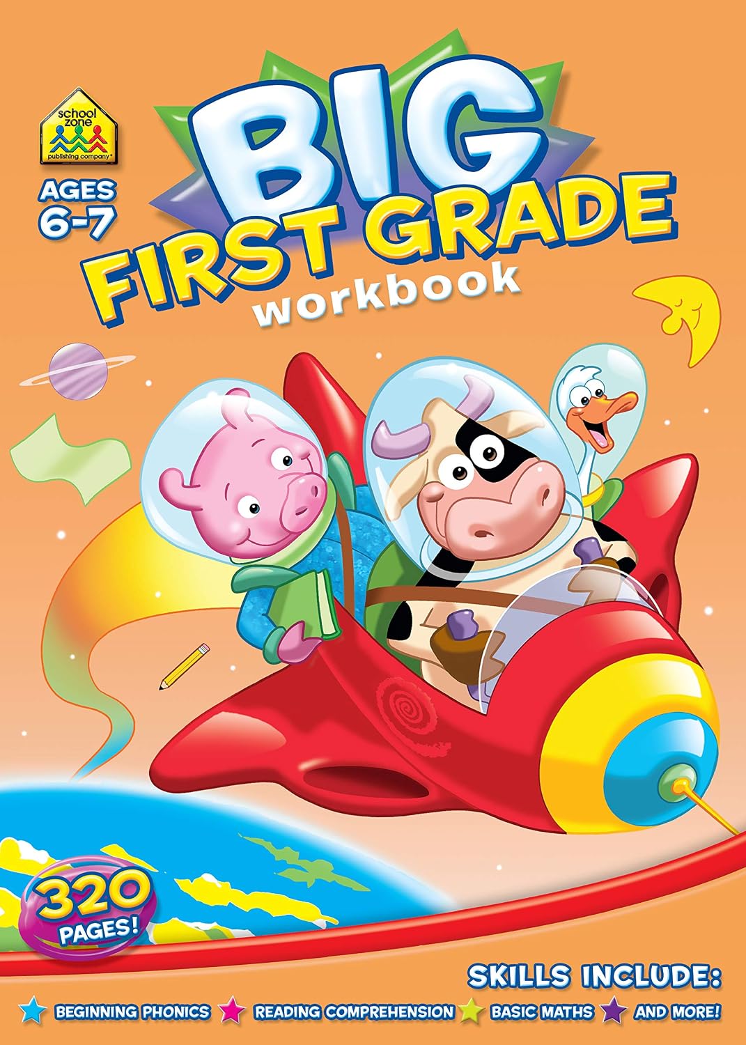 Activity Book : Big First Grade Activity Workbook Ages 6-7, 1st Grade