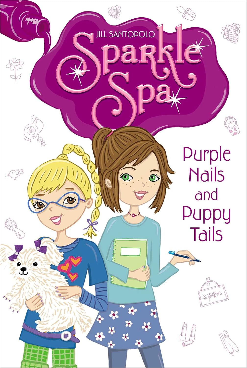 Purple nails and puppy tails