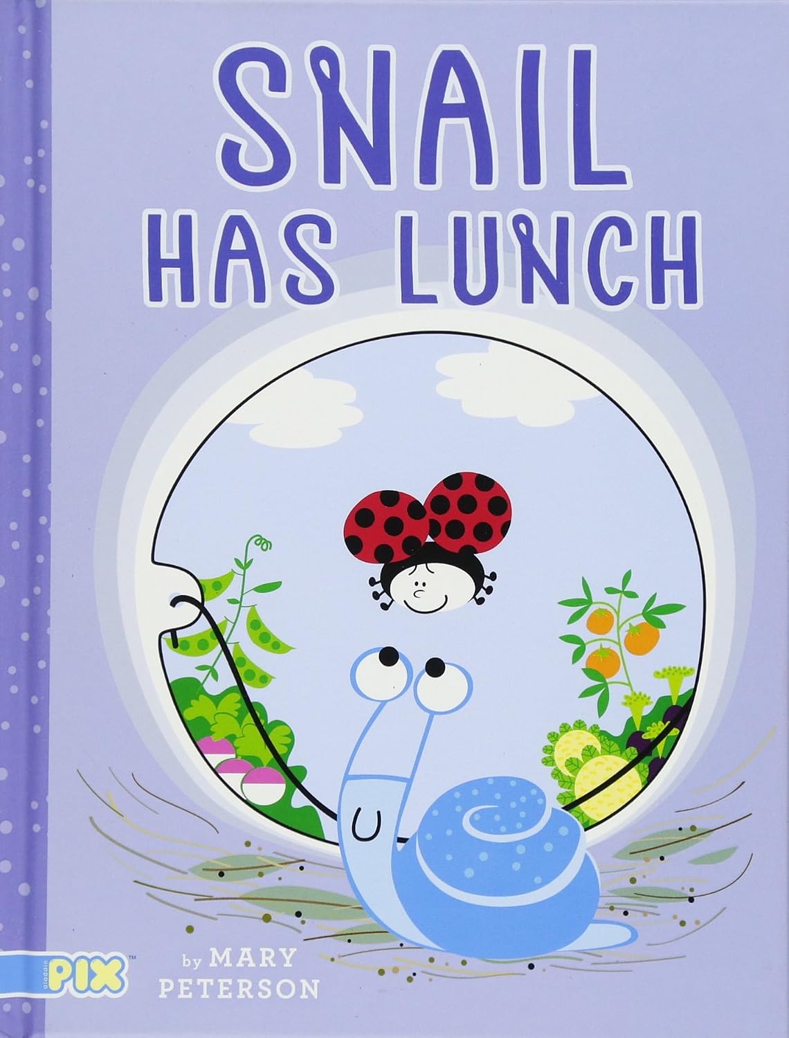 Snail has lunch