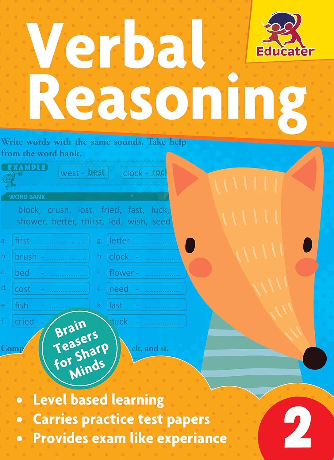 Team Pegasus Verbal Reasoning Grade 2 Workbook for Kids Age 5+