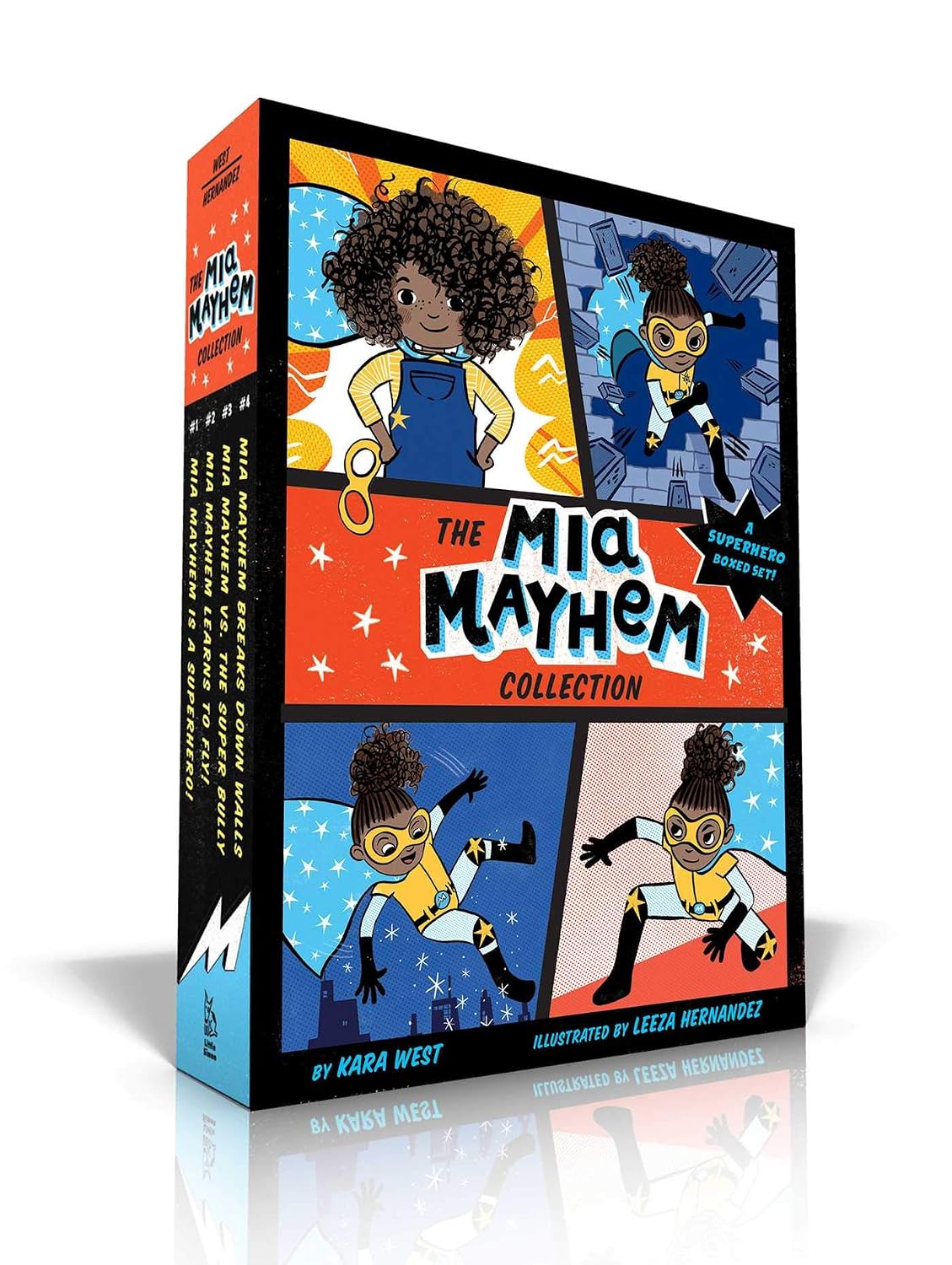 Mia Mayhem Collection: Mia Mayhem Is a Superhero!; Mia Mayhem Learns to Fly!; Mia Mayhem vs. the Super Bully; Mia Mayhem Breaks down Walls