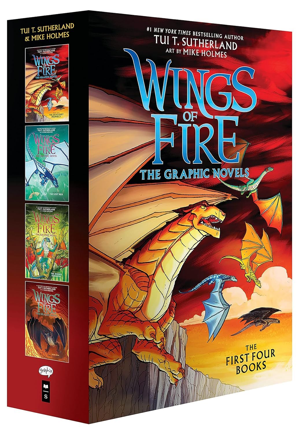 Wings of Fire Graphix Box Set Books 1-4