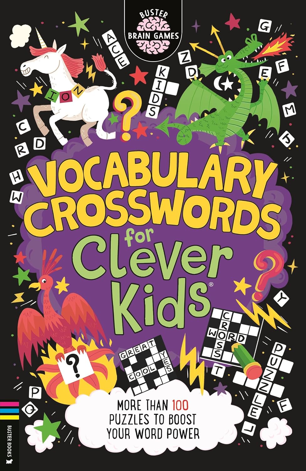 Vocabulary Crosswords for Clever Kids®: More Than 100 Puzzles to Boost Your Word Power (buster Brain Games)