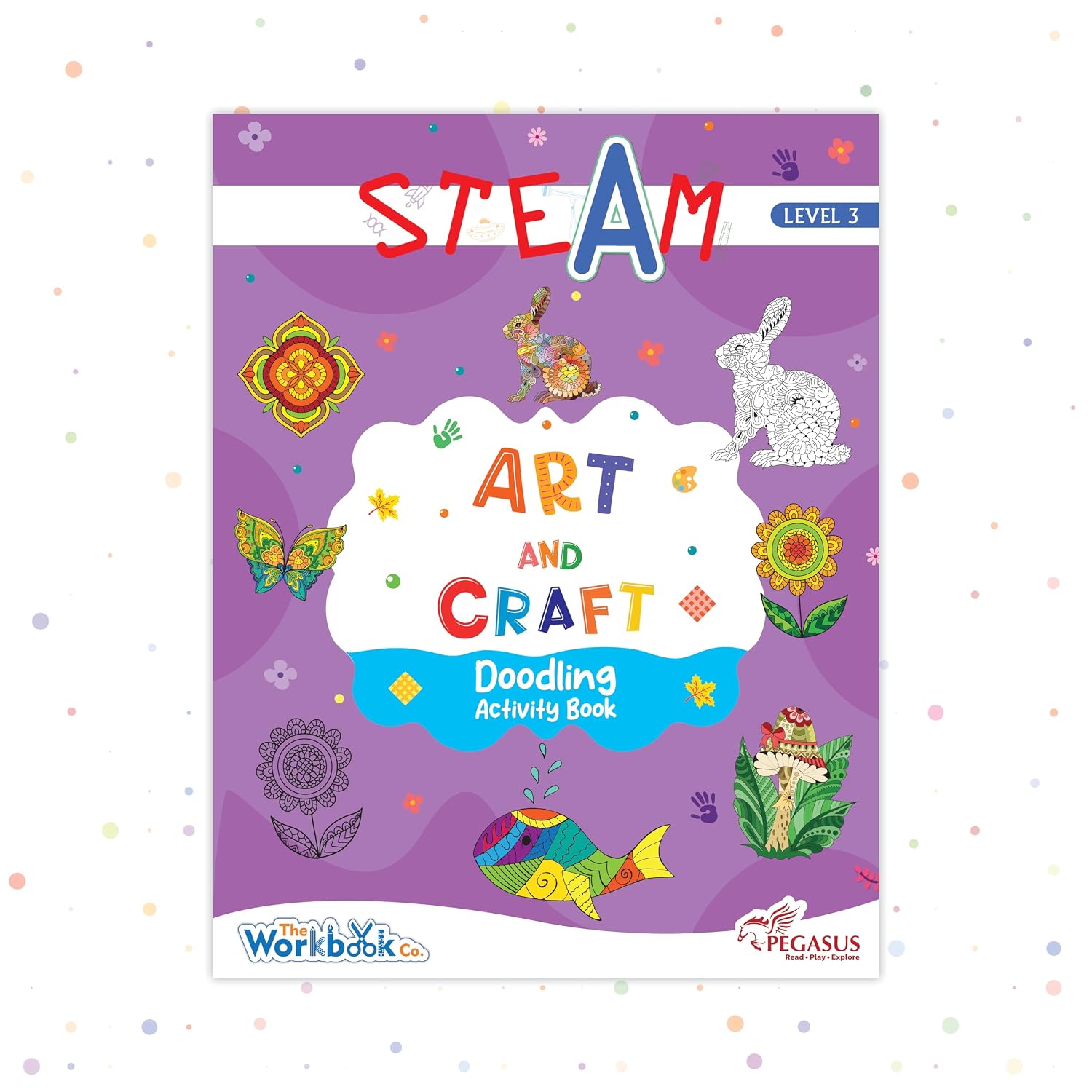 Steam Art and Craft Doodling Acitivity Book-level 3 for 5+
