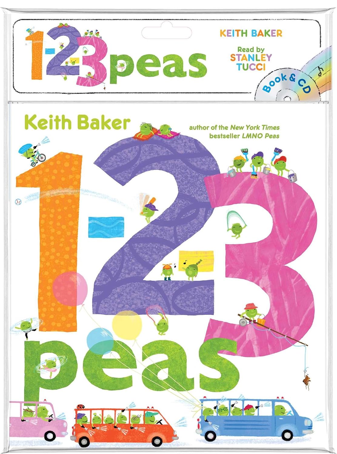 1-2-3 Peas: Book and CD