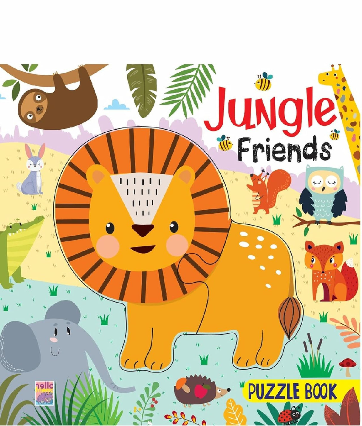 Booktopus Square Puzzle Board Book - Jungle Friends Learning Puzzle With Easy Grip Pieces - Educational Toys for Kids 4+ Years - Motor Skil: Puzzle Book