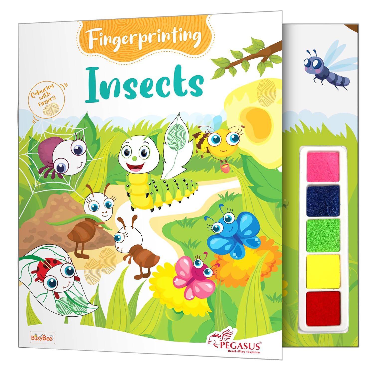 Fingerprint Colouring Book: Insects