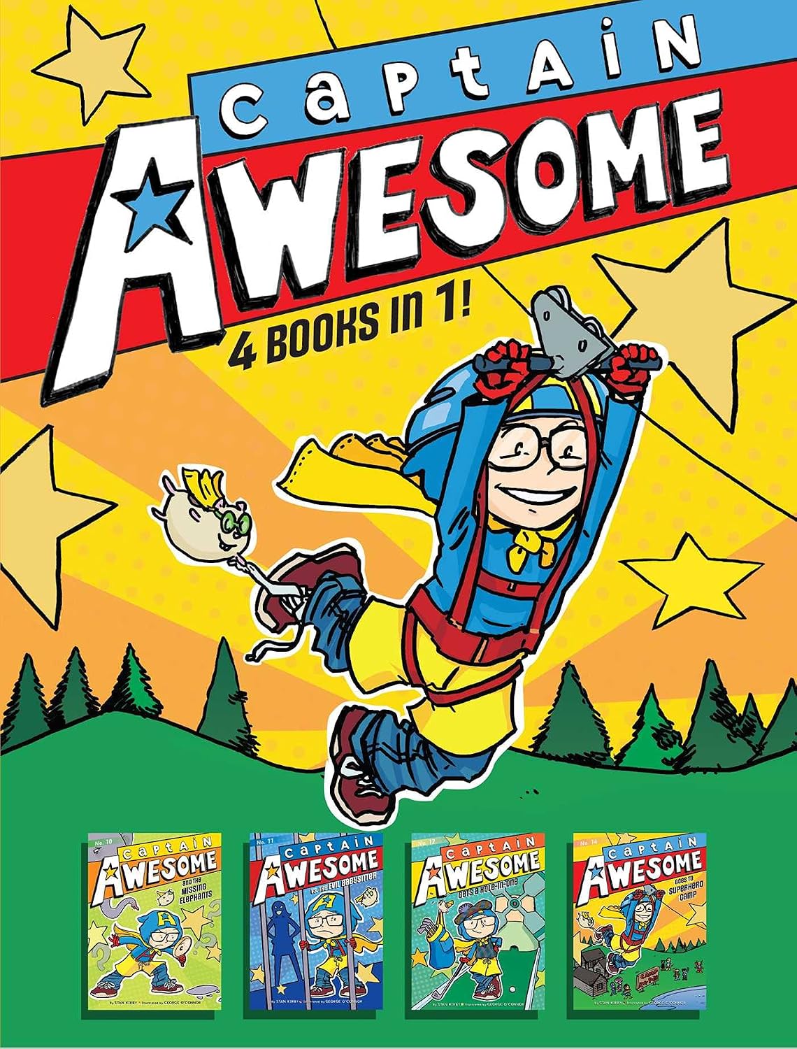 Captain Awesome 4 Books in 1! No. 3: Captain Awesome and the Missing Elephants; Captain Awesome vs. the Evil Babysitter; Captain Awesome Gets a Hole-In-One; Captain Awesome Goes to Superhero Camp