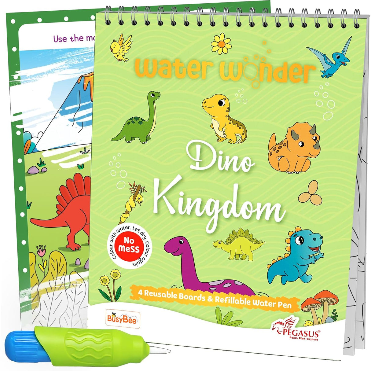 Reusable Magic Water Coloring Book for Kids