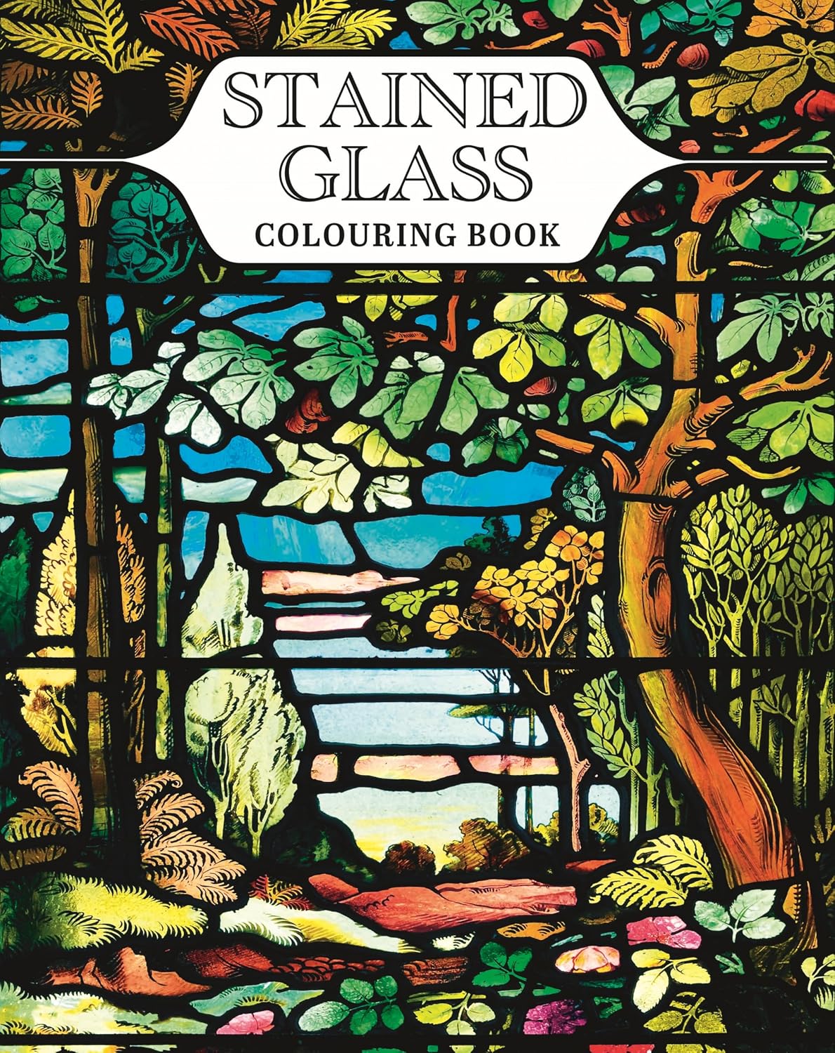 Stained Glass Colouring Book