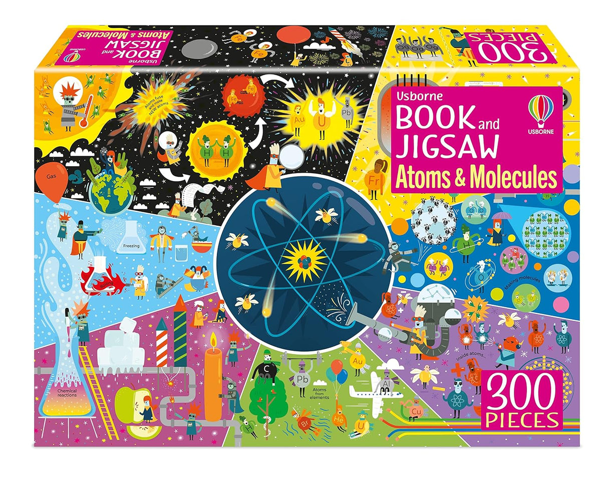 Usborne Book and Jigsaw: Atoms and Molecules