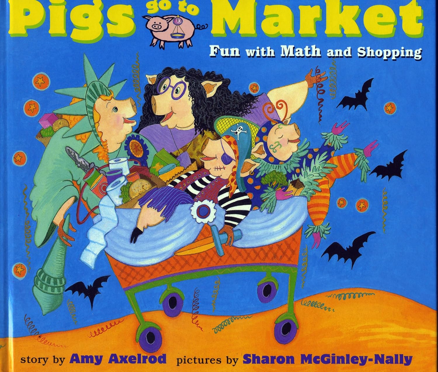 Pigs Go to Market: Fun with Math and Shopping (Aladdin Picture Books)
