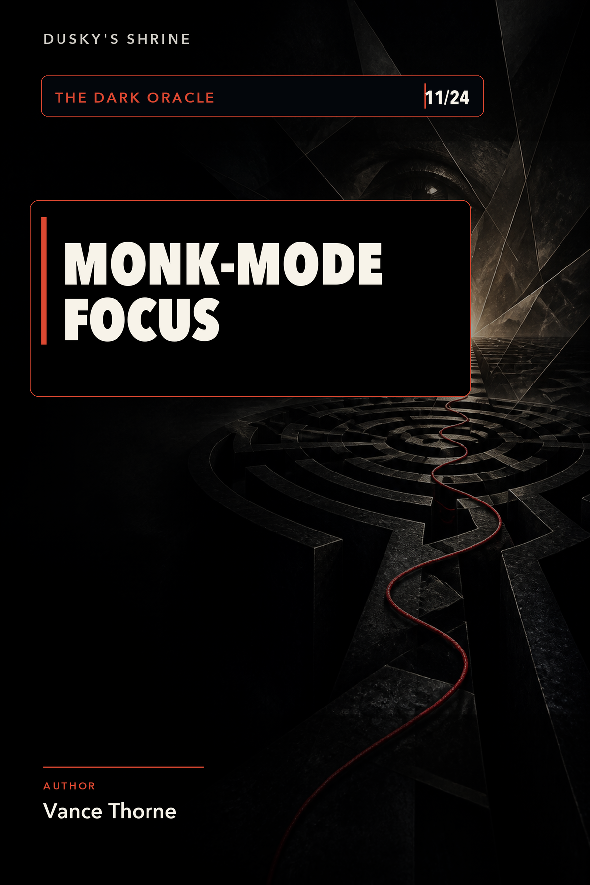 Monk-Mode Focus ebook cover