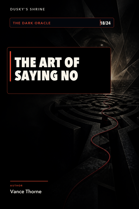 THE ART OF SAYING NO