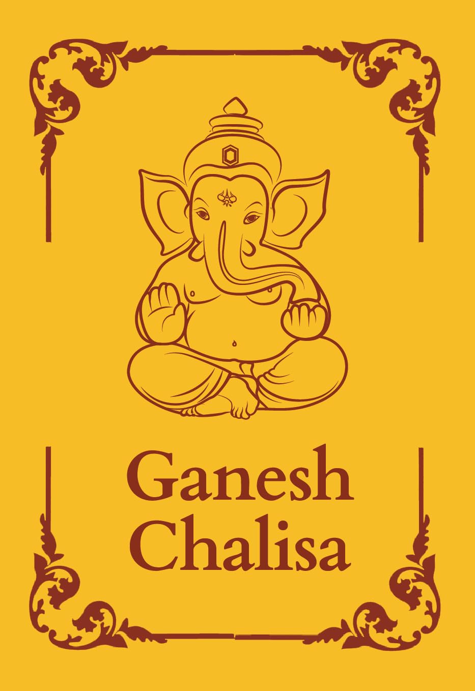 Ganesh Chalisa: Premium Hardback Pocket Book (english and Hindi)
