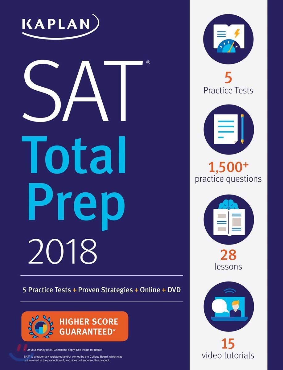 SAT : Total Prep 2018: 5 Practice Tests + Proven Strategies + Online + DVD