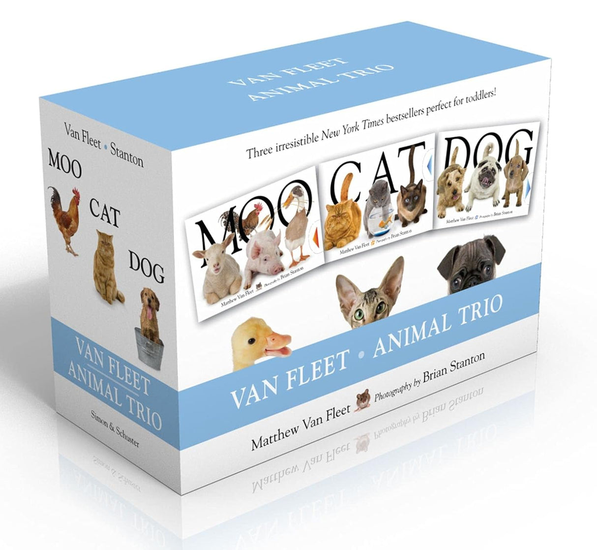 Van Fleet Animal Trio Moo Cat Dog