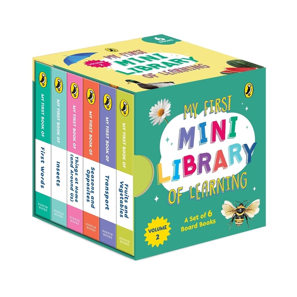 My First Mini Library of Learning: a Box Set of Six Board Books for Kids 0 to