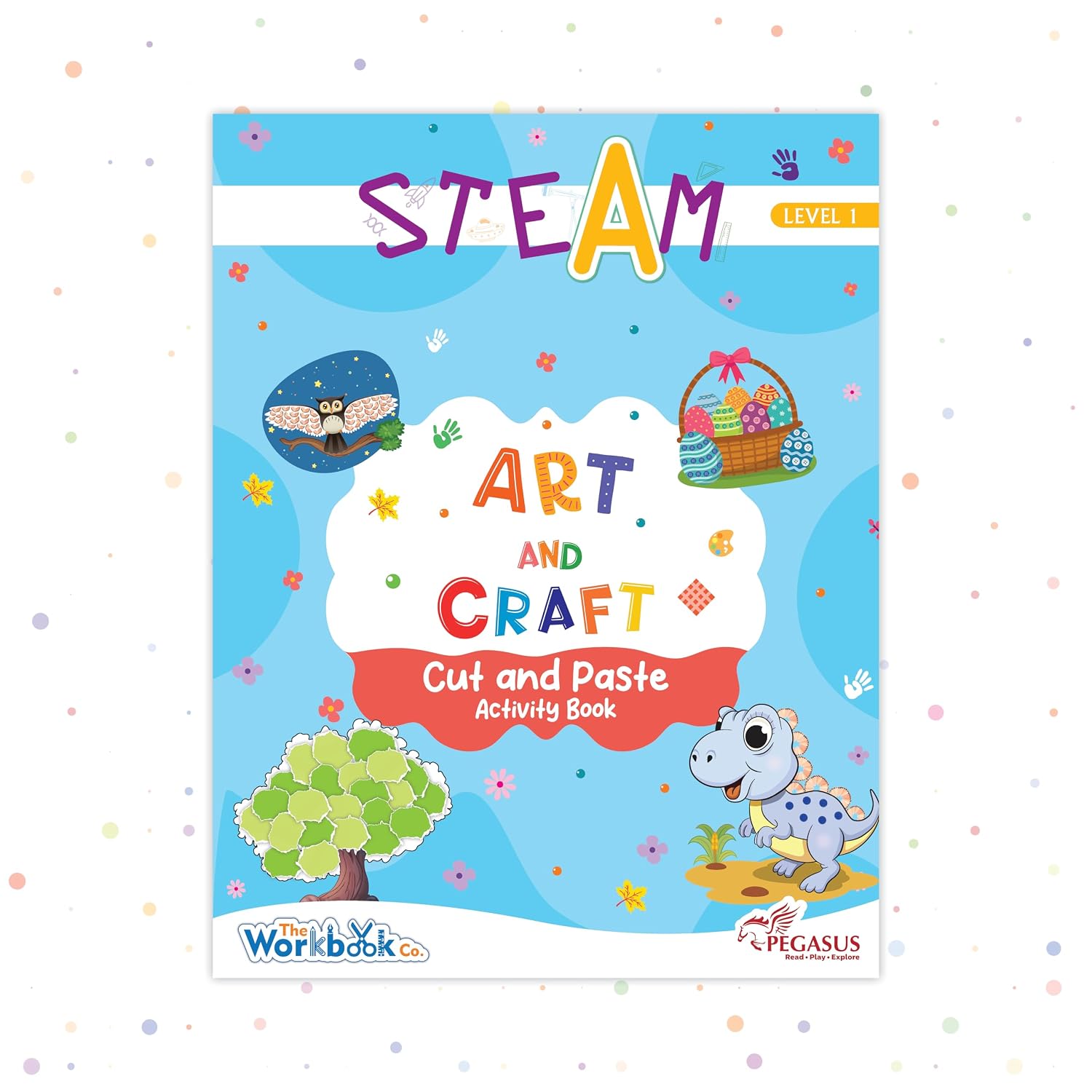 Steam Art and Craft Cut & Paste Acitivity Book-level 1 for 3+