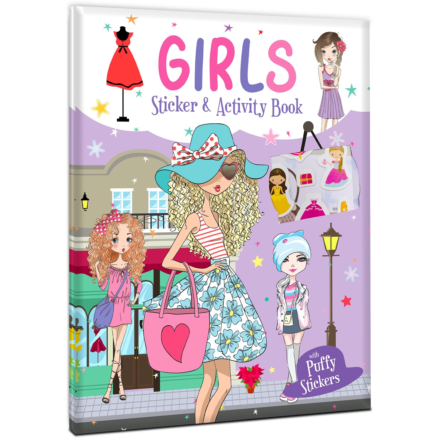 Hello Friend Books Puffy Stickers Activity Book: Girls