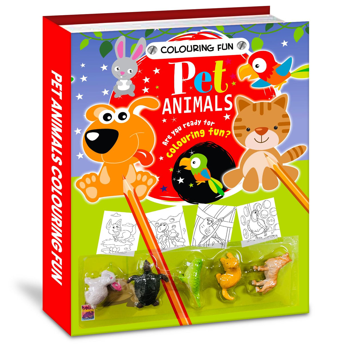 A Colouring Book: Fun Pet Animals