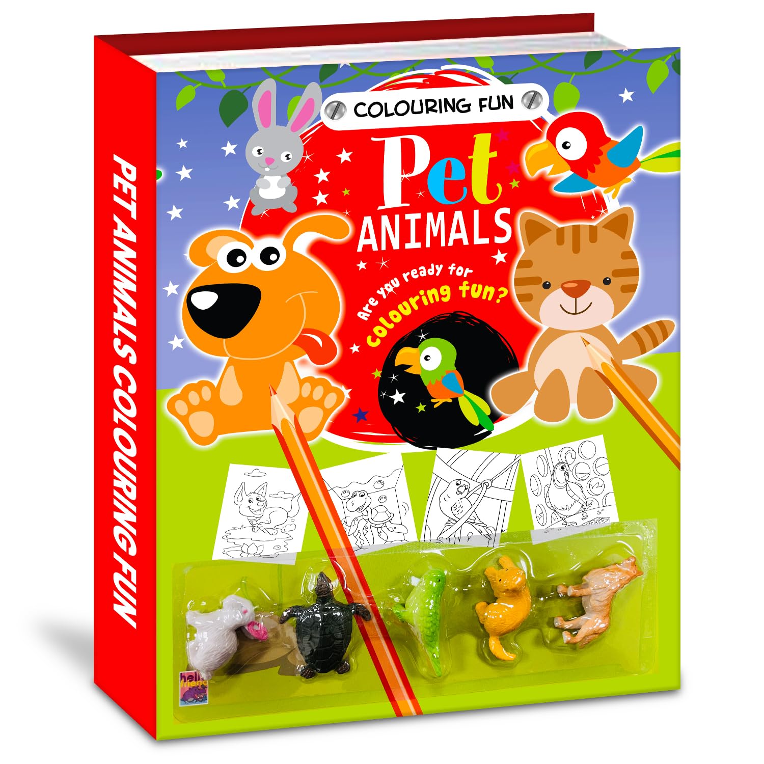 A Colouring Book: Fun Pet Animals