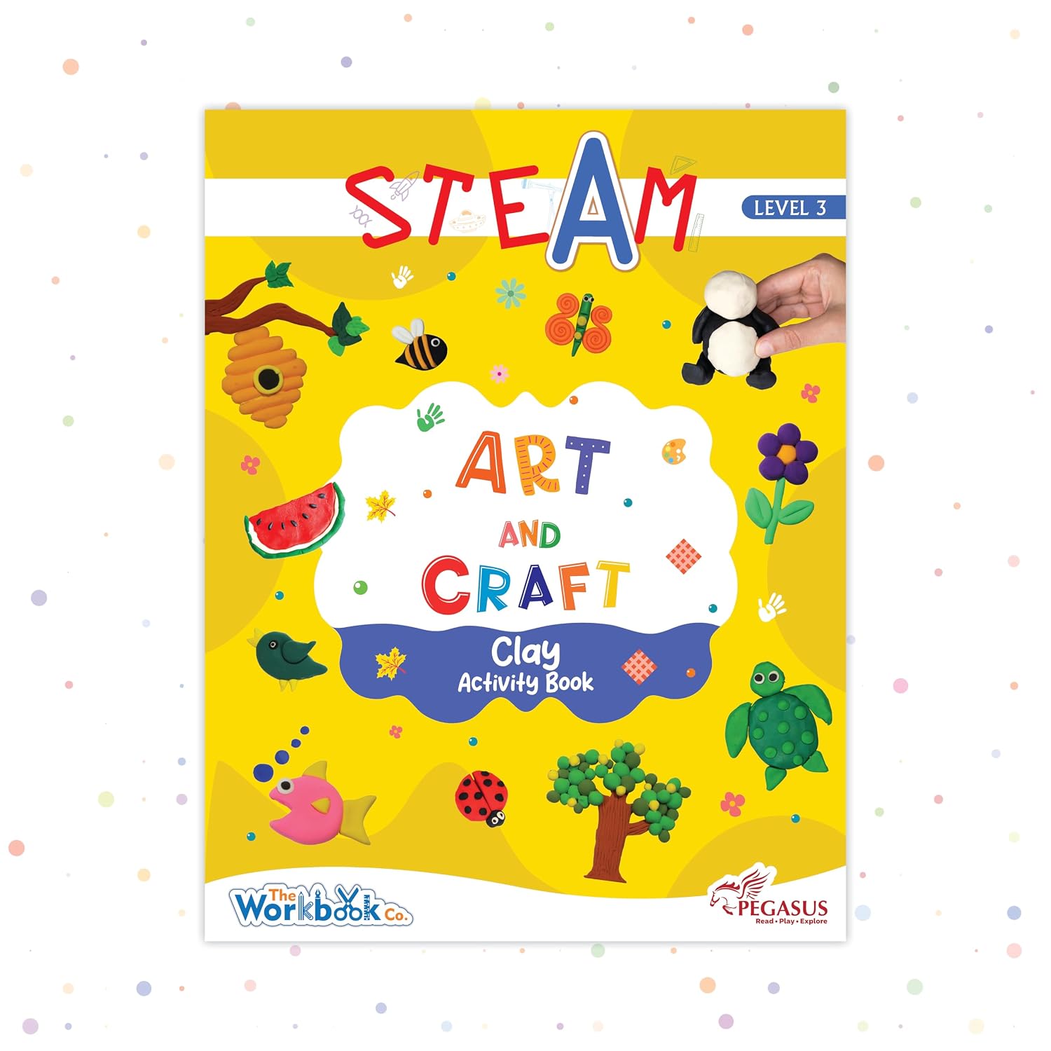 Steam Art and Craft Clay Acitivity Book-level 3 for 5+
