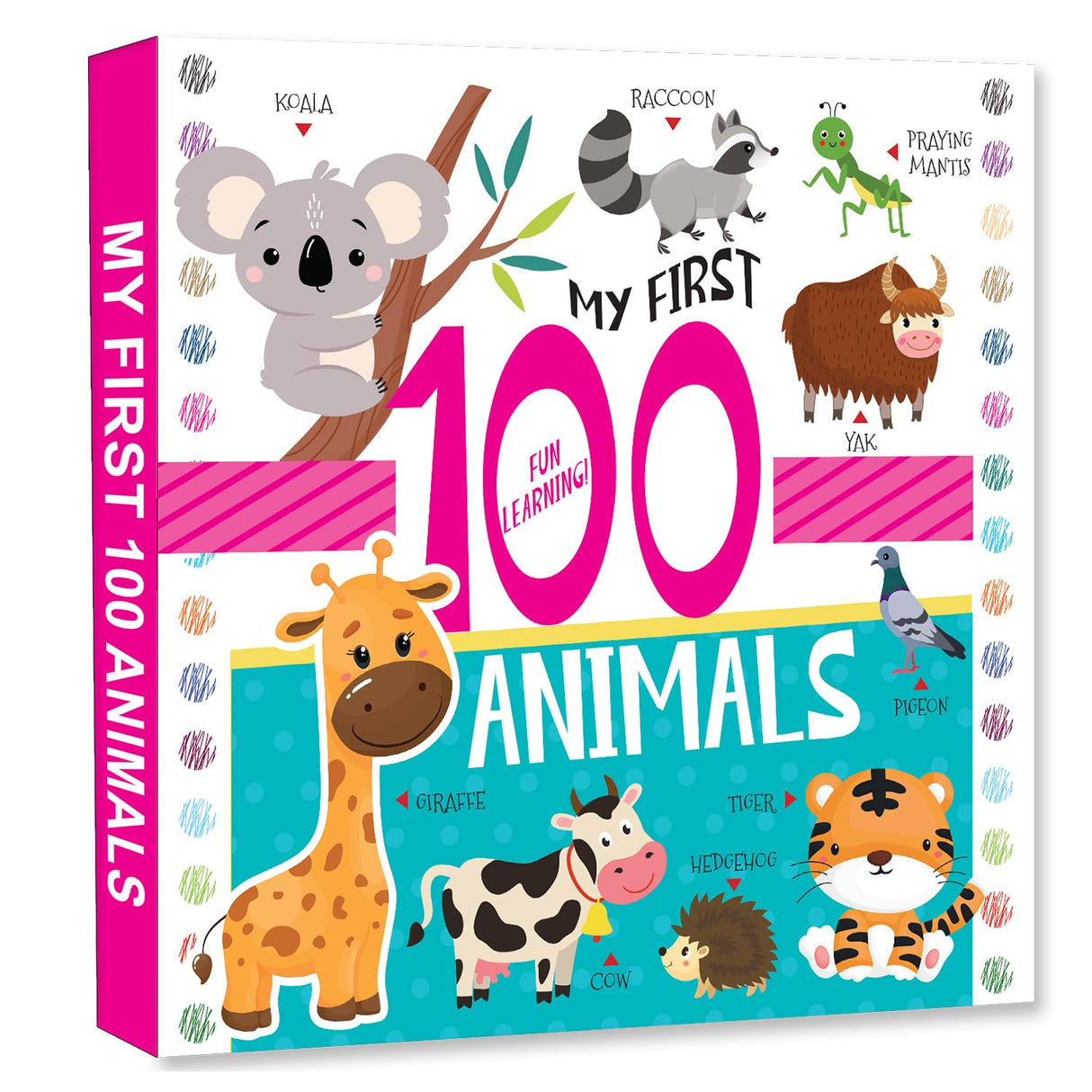 Hellofriend Books My First Numbers - Padded Board Book for Kids for Fun Learning: My First 100 Animals