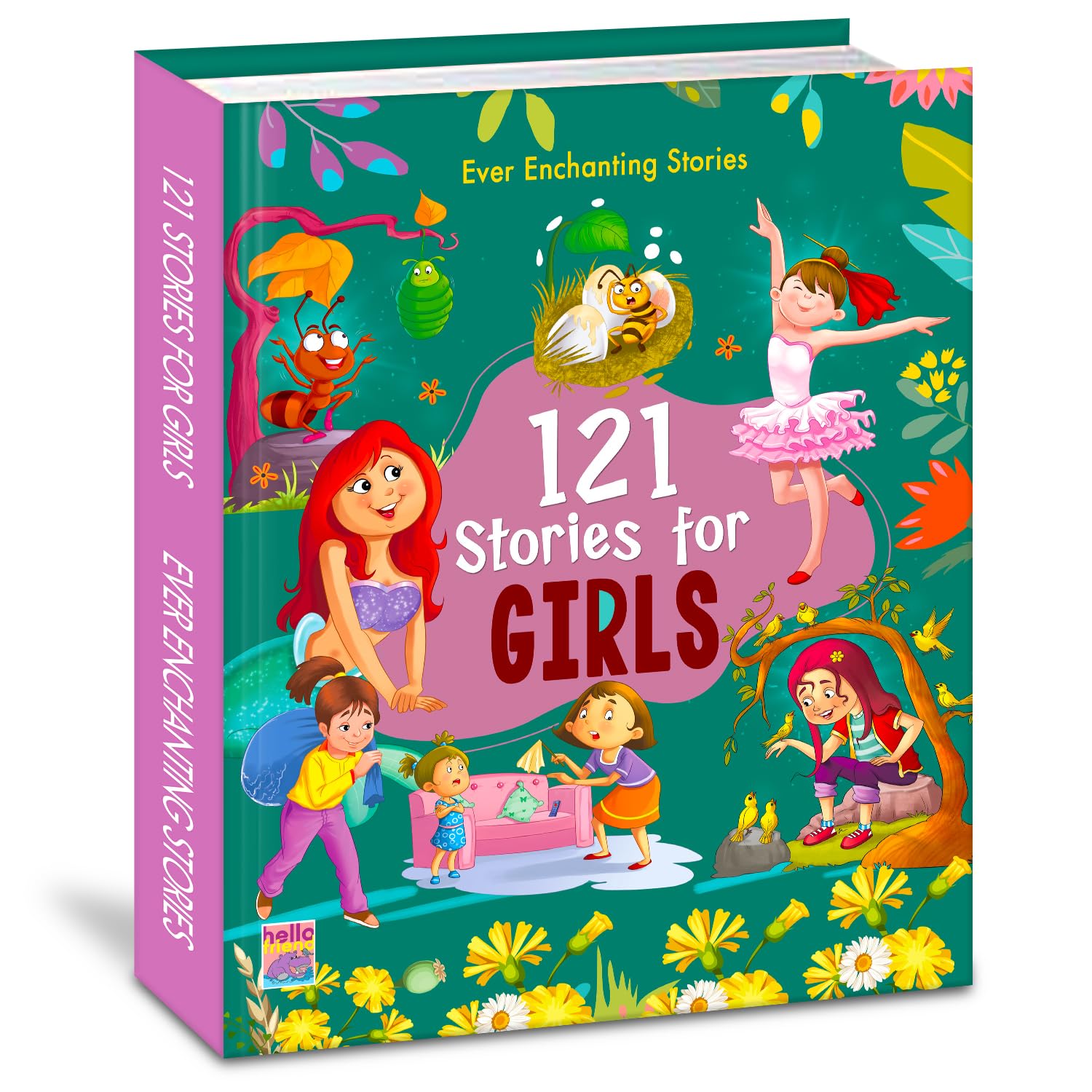 121 Stories for Girls- Illustrated Story Books for Kids and Childrens - Bedtime Moral Short Stories With Colourful Pictures in English