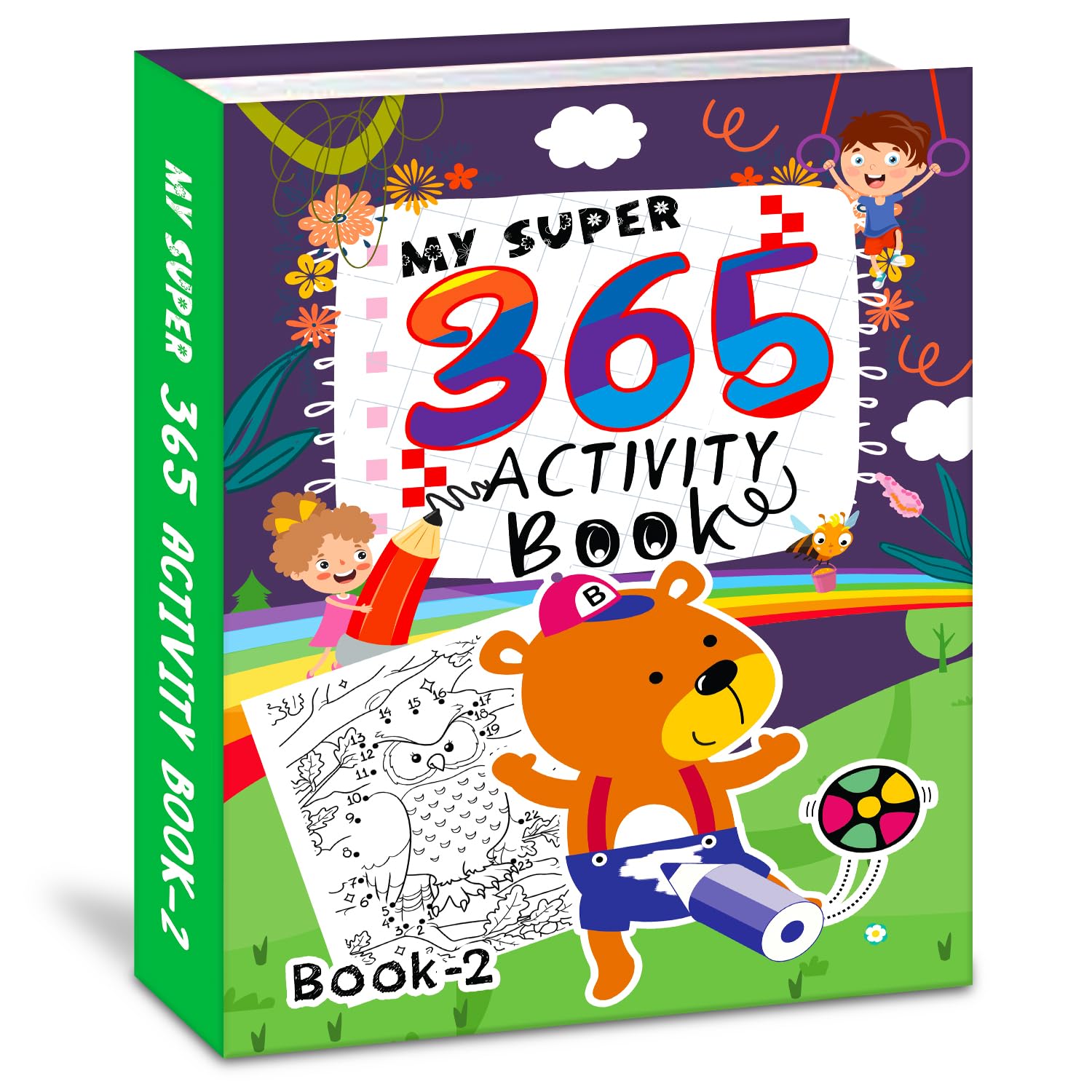 Hello Friend Books My Super 365 Colouring Books Hcb-004: My Super 365 Activity Book