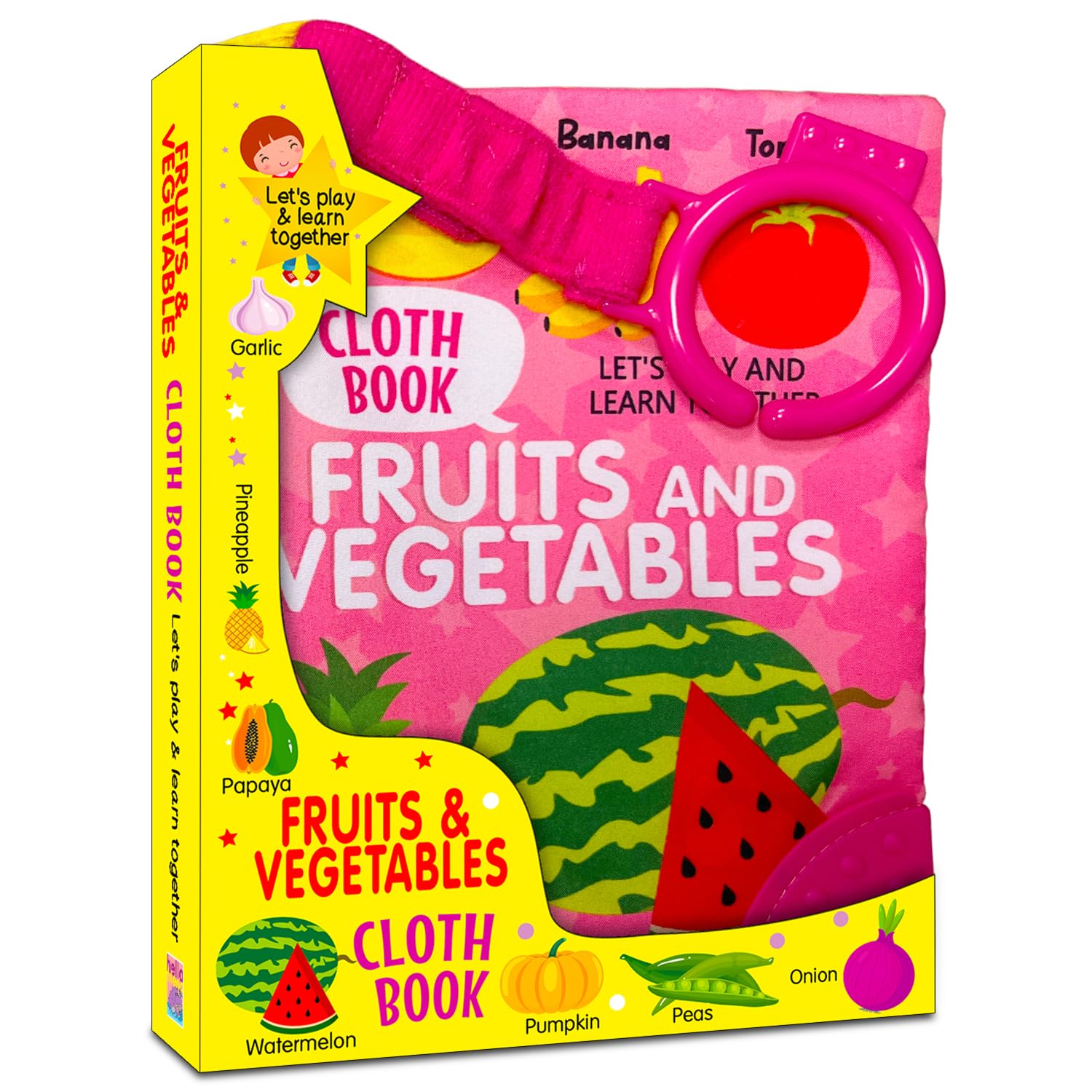 Cloth Book Series for Toddlers, Animals, Alphabet, Numbers, Vehicles, Fruits and Vegetables, First Words (fun With Alphabets)