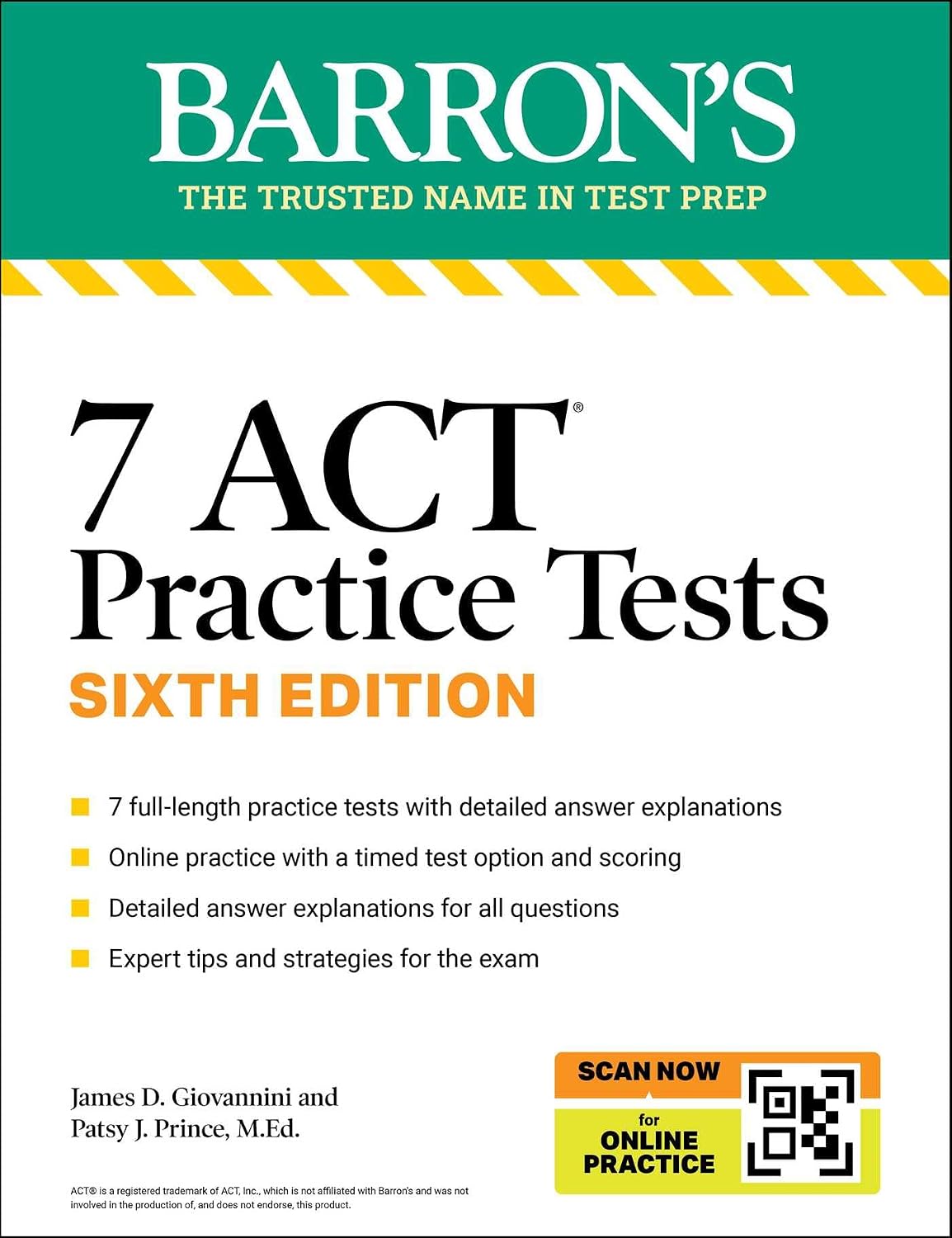 7 Act Practice Tests, Sixth Edition + Online Practice (barron's Act Practice Tests)