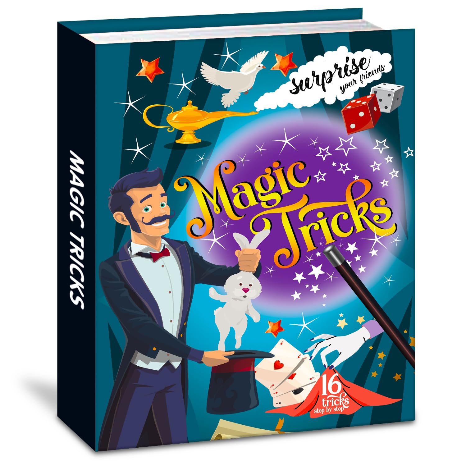 Hello Friend Books Magic Tricks Activity Book With Magic Wand: Become a Magician