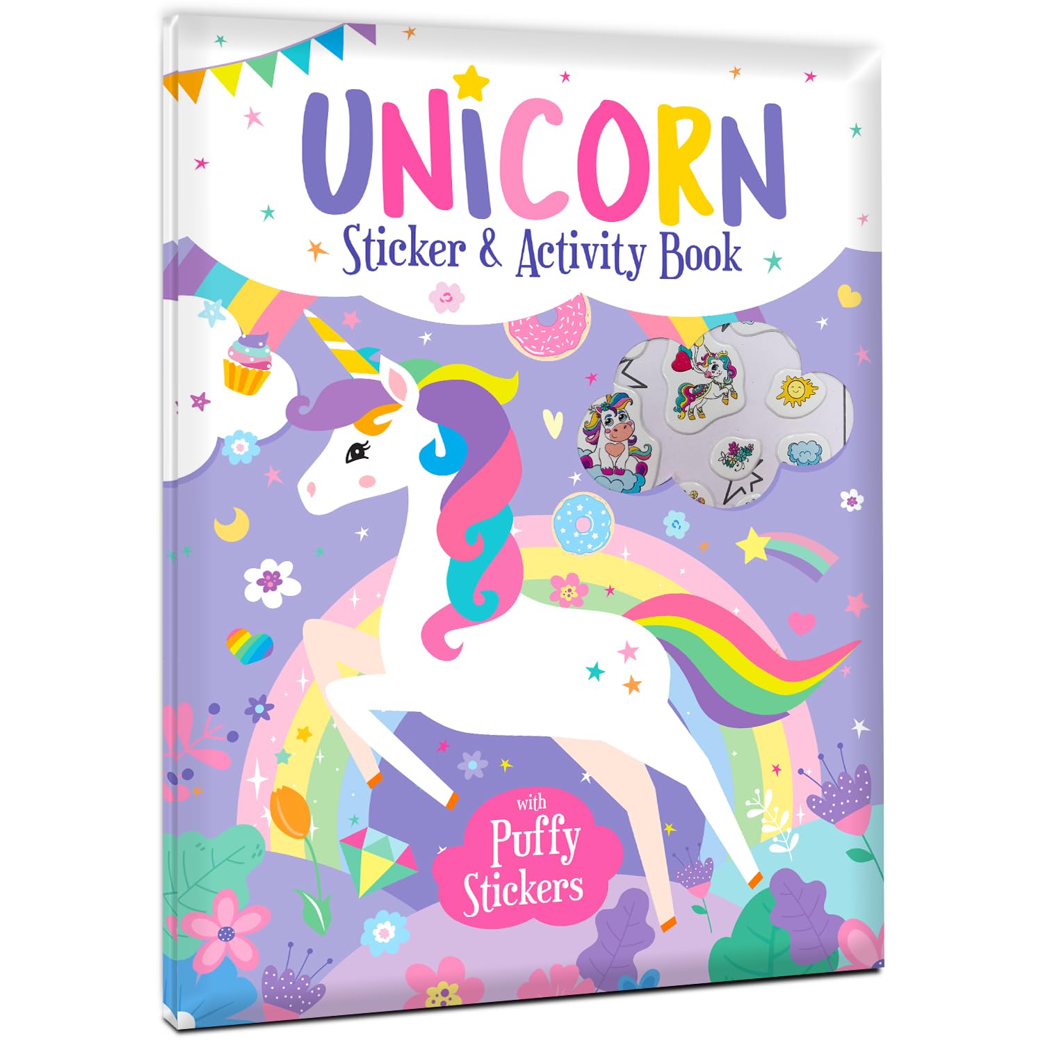 Hello Friend Books Puffy Stickers Activity Book: Unicorn- Amazing Actvity Book With Colourful Puffy Stickers for Kids to Enjoy