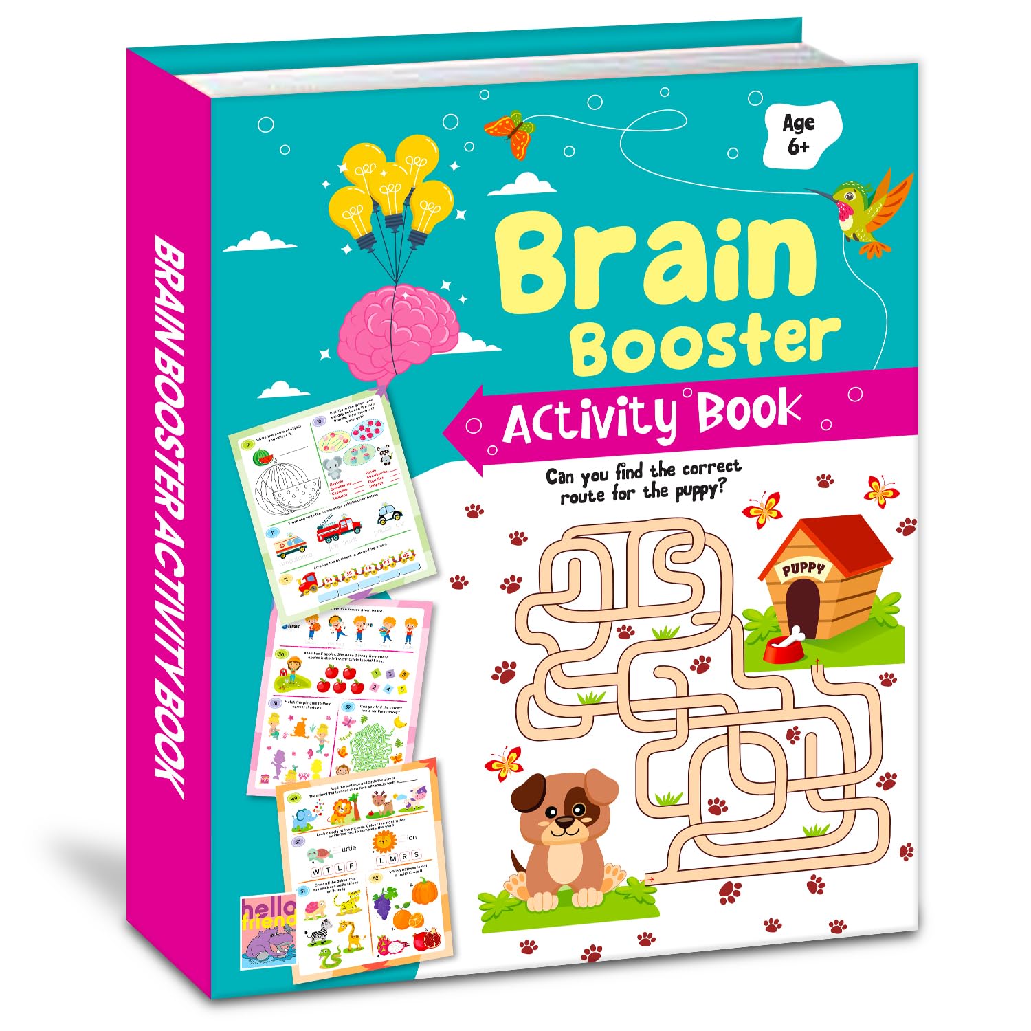 Brain Booster Activity Book for Kids 6+