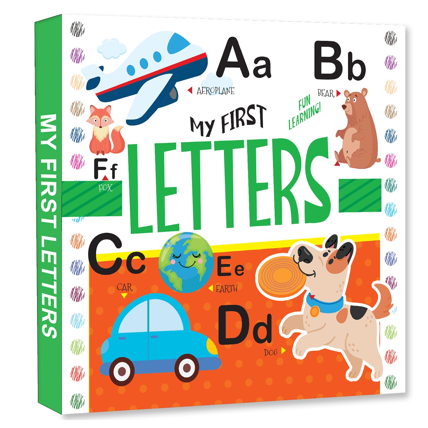 Hellofriend Books My First Letters - Padded Board Book for Kids for Fun Learning